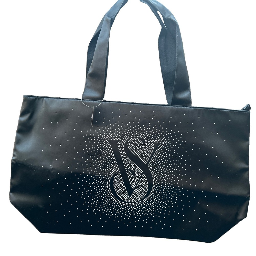 Victoria Secret Shine Tote Bag Black Friday 2024 Bling Large Never Used! - Picture 2 of 10